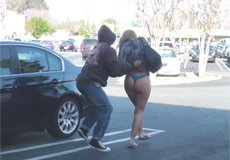 Big Butt Blonde Gets Her Dress Pull Up!  by PornPros
