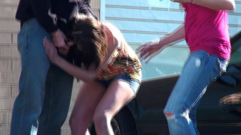 Parking Lot Face Violation porn video