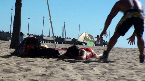 Sunny Beach Day Violation with Tiffany Brookes by PornPros