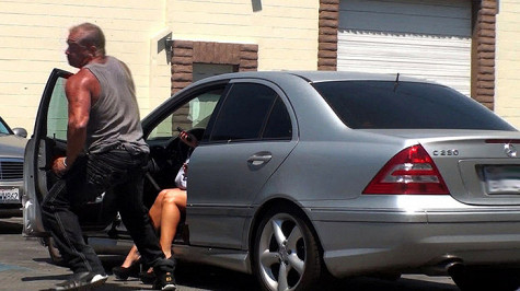 Parking Lot Face Blast with Karen Fisher by PornPros