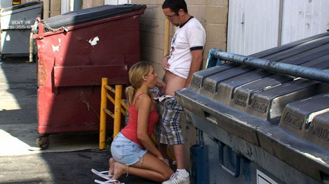 Quick BJ Out Back with Public Violations by PornPros