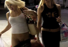 Blonde Gets Pants Outside the Store. with Public Violations by PornPros